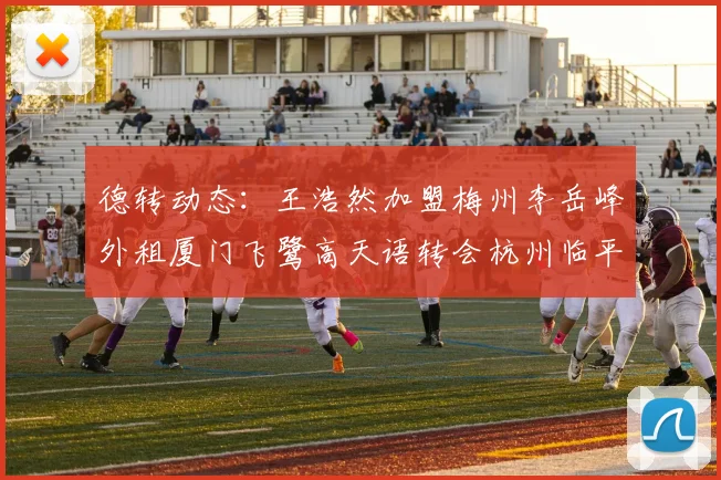 德转动态：王浩然加盟梅州李岳峰外租厦门飞鹭高天语转会杭州临平吴越